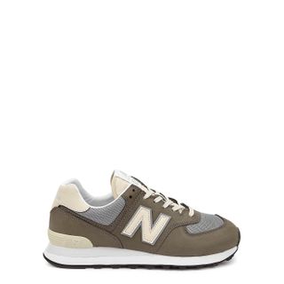 New Balance + 574 Grey Panelled Sneakers