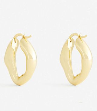 Oma + Mira 18ct gold-plated earrings