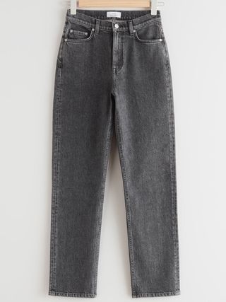 
Other Stories + 
Other Stories Favourite Cut Cropped Jeans in Acid Grey