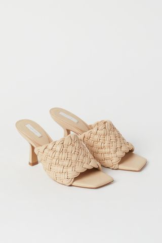 H&M + Leather Slip-On Sandals