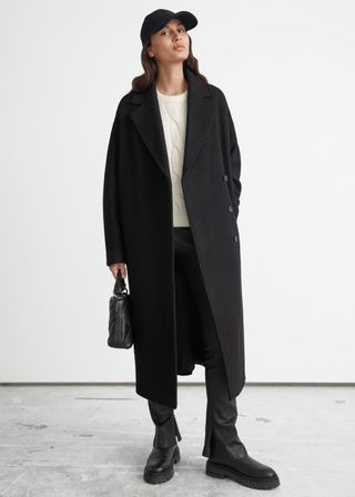 & Other Stories + Belted Oversized Wool Coat