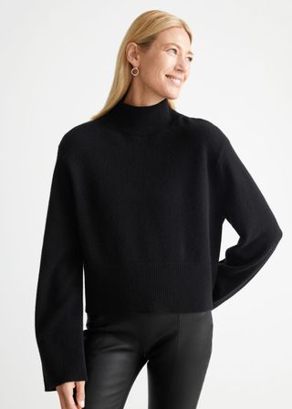 & Other Stories + Mock Neck Knit Sweater