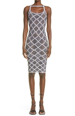 Isa Boulder + Wafer Knit Body-Con Dress