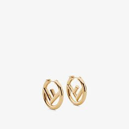 Fendi + Gold Earrings F Is Fendi Earrings