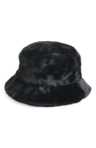 Open Edit + Plush Faux Fur Bucket Hat