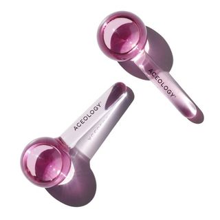 Aceology + Pink Ice Globe Facial Massager