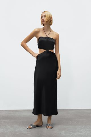 Zara + Silk Cut Out Dress