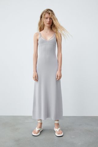 Zara + Combination Knit Dress