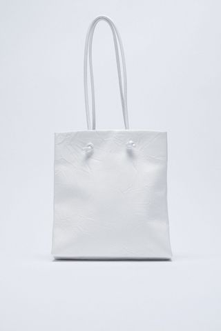 Zara + Leather Tote Bag