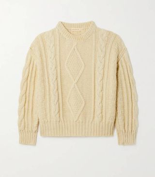 &Daughter + Aoife Cable-Knit Wool Sweater
