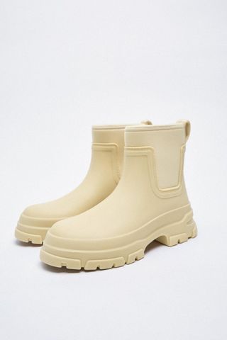 Zara + Ankle Rain Boots