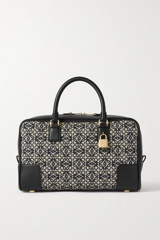 Loewe + Amazona 28 Jacquard and Leather Tote