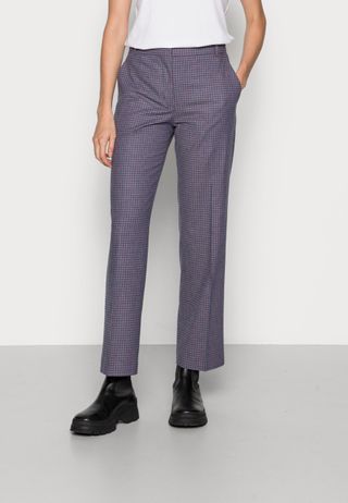 Wood/Wood + Polly Micro Check Trousers