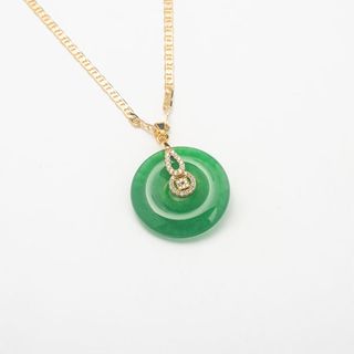 Berna Peci + New Circular Jade Necklace