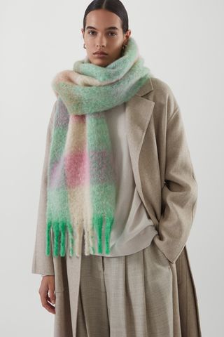 COS + Oversized Check Scarf
