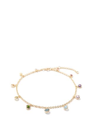 Shay + Rainbow Sapphire & 18kt Gold Anklet