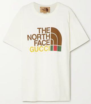 Gucci x The North Face + Printed Cotton-Jersey T-Shirt