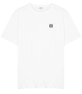 Loewe + White Logo Cotton T-Shirt