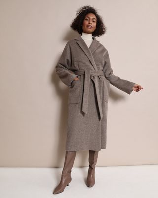12 Storeez + Belted Wool and Cashmere Blend Coat
