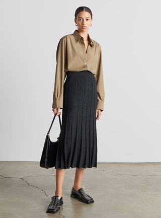 Who What Wear Collection + Katherine Seamed Midi Skirt
