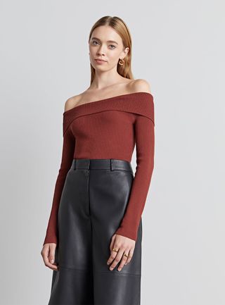 Who What Wear Collection + Meghan Off-The-Shoulder Bodysuit