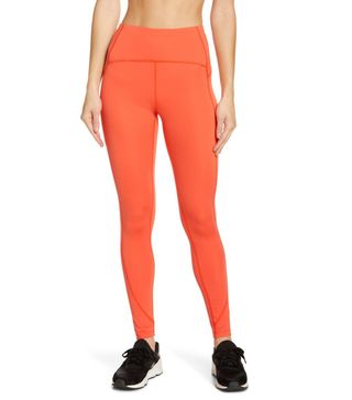 Zella + Run High Waist Pocket Performance Ankle Leggings