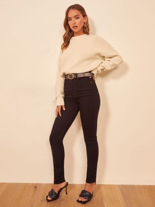 Reformation + Harper Ultra High Rise Skinny Jeans