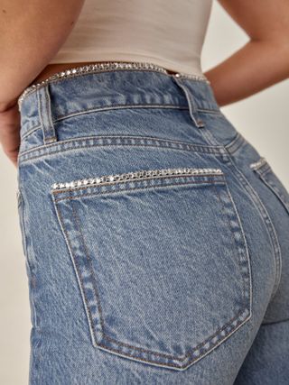 Reformation + Stardust High Rise Straight Jeans