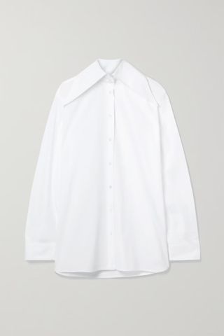The Row + Armelle Cotton-Poplin Shirt