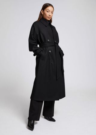 & Other Stories + Relaxed Belted Trench Coat