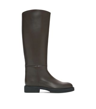 Khaite + 30mm Derby Leather Tall Boots