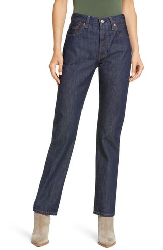 Levi'S® + 501 High Waist Straight Leg Jeans