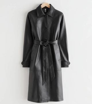& Other Stories + Belted Leather Coat