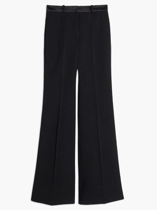 Victoria Beckham + High Waisted Flare Leg Trouser in Black