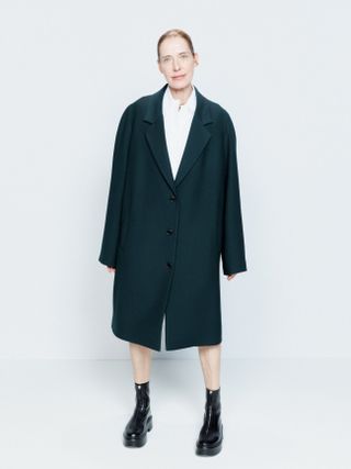 Raey + Oversized Wool Crombie Coat