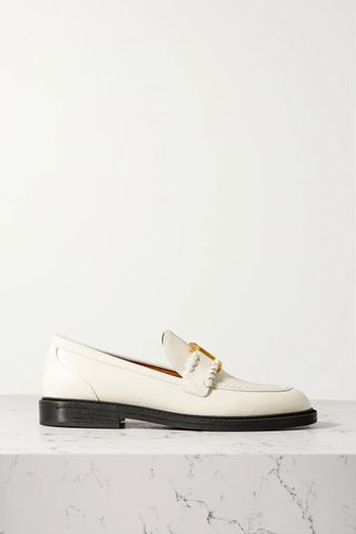 Chloé + Marcie Embellished Leather Loafers