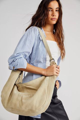 Free People + Roma Suede Tote Bag