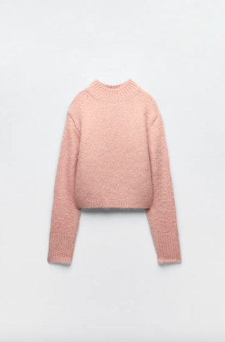 Zara + Soft High Neck Knit Sweater