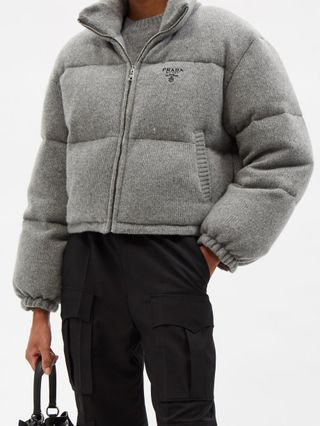 Prada + Wool and Cashmere-Blend Padded Jacket