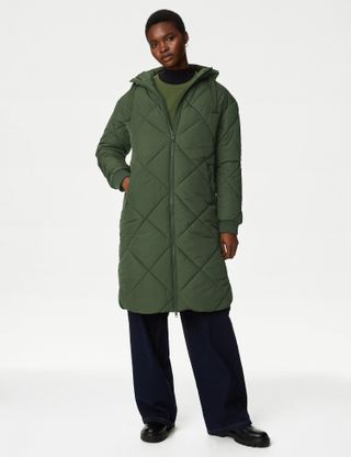 M&S Collection + Recycled Thermowarmth™ Puffer Coat