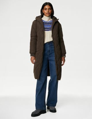 M&S Collection + Recycled Thermowarmth™ Puffer Coat