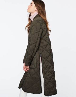 Bernardo + Longline Quilted Coat