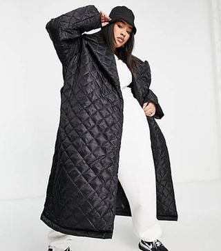 ASOS Design + Quilted Padded Trench Coat