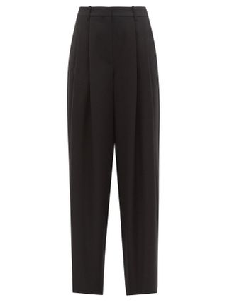 Nili Lotan + Dillon Pleated Wool-Twill Trousers