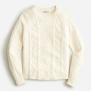 J.Crew + Cable Knit Sweater