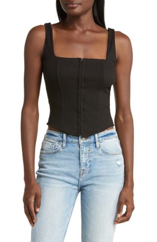 Open Edit + Rib Corset Top