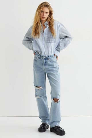 H&M + Straight Regular Jeans