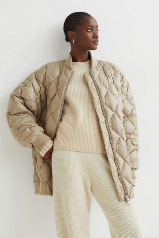 H&M + Quilted Down Jacket
