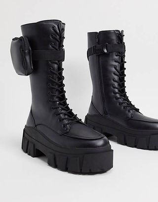 ASOS Design + High Lace Up Boot