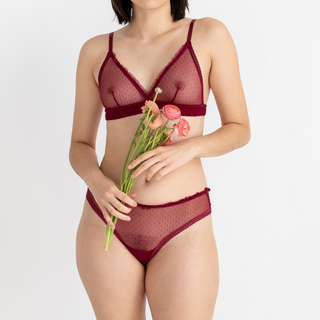 Clo Intimo + Plumetis Bralette and Cheeky Set